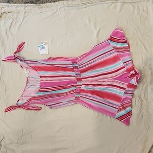 NWT pink striped romper from Bebop size Large
